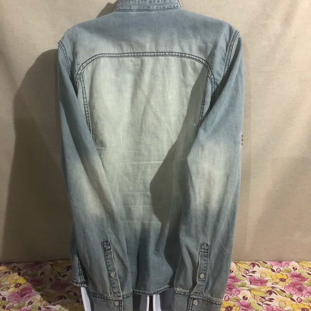 Harley Davidson Women Denim Jean Shirt - Picture 2 of 3